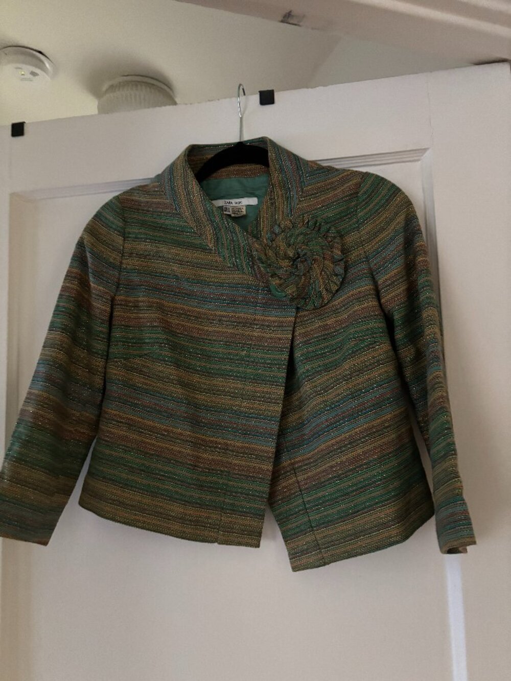 🌸 ZARA Statement Blazer | Multicolor | Size Small | Excellent Condition!